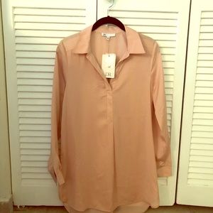 DR2 long satin blouse